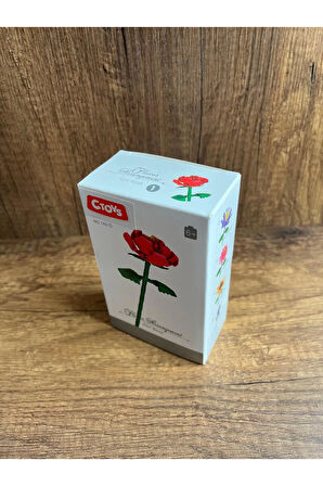 Çiçek Yapı Oyuncakları İnşa Edilebilen Çiçekli Kutlama Hediyesi Kırmızı Gül Sevgiliye Hediye