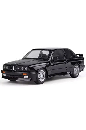 New 1988 BMW M3 (E30) Red 1:24 Ölçek Siyah BMW E30 Diecast Araba Açılan Kaput Bagaj