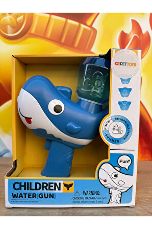 Oyuncak Jarjlı Su Tabancası Sevimli Balina 120Ml Kapasiteli Su tabancası