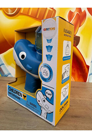 Oyuncak Jarjlı Su Tabancası Sevimli Balina 120Ml Kapasiteli Su tabancası