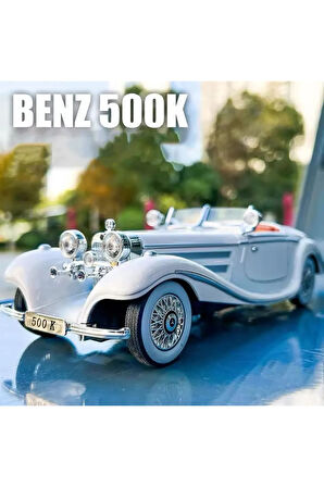 Mercedes Benz Araba Mercedes 1936 500K Diecast Araba İngiliz Arabası Koleksiyon Eski Klasik Araba