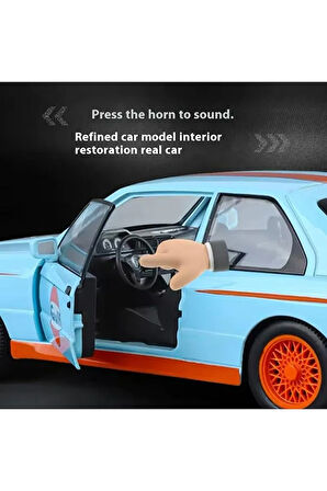 Yeni - New 1988 BMW M3 (E30) Klasik Model Araba BMW E30 Diecast Model Araba Açılan Kapılar