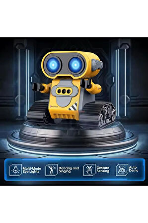 Oyuncak Uzaktan Kumandalı El Sensörlü Akıllı WALL-E Robot Şarjlı Işıklı Sesli Çok Fonksiyonlu scn