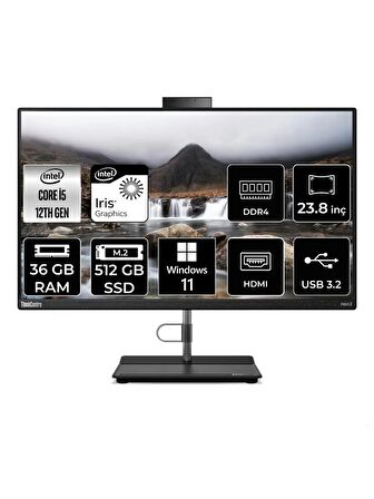 LENOVO THİNKCENTRE NEO 30A İ5 1235U 36GB RAM 512GB SSD 23.8" FHD W11P ALL IN ONE PC 12CE004KTX