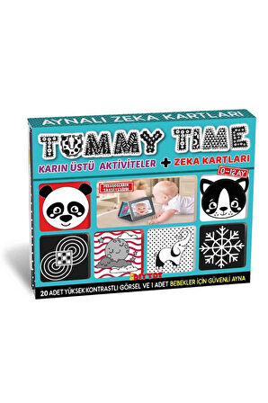 Eğitici Tummy Time Aynalı Zeka Kartları Oyun Seti - Güvenli Aynalı Zeka Kartları Eğitici Zeka Kartı