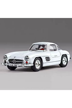Mercedes Benz 300SL Model Diecast Araba Koleksiyonluk Eski 1954 Mercedes 300 SL Araba 1:24 Sesli