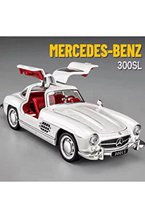 Mercedes Benz 300SL Model Diecast Araba Koleksiyonluk Eski 1954 Mercedes 300 SL Araba 1:24 Sesli