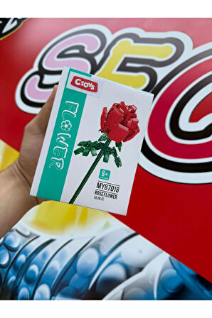 Botanicals Gül Dekoratif Çiçek Model Yapım Seti Dekoratif Gül Çiçek Yapı Seti