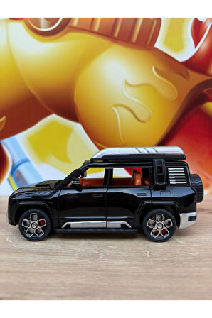 BYD Yangwang U8 Diecast Model Araba Sesli Işıklı Açılan Kapılar Korna Sesli BYD Diecast Model Araba