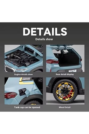 BMW XM Diecast Model Araba 1:24 Kapılar Bagaj Kaput Açılır Pilsiz BMW JİP Xm