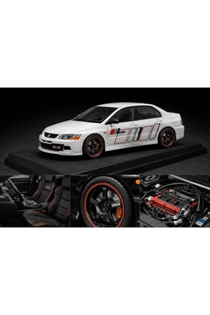 MİTSUBİSHİ LANCER EVOLUTİON MODEL MODİFİYELİ 1.24 DİECAST METAL ARABA KAPI AÇILIR
