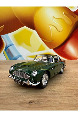 1963 Aston Martin DB5 Diecast Model Araba Kapıları Açılır Çekbırak Aston Martin Diecast Araba Yeşil