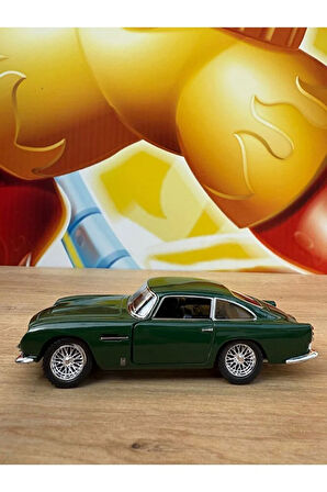 1963 Aston Martin DB5 Diecast Model Araba Kapıları Açılır Çekbırak Aston Martin Diecast Araba Yeşil