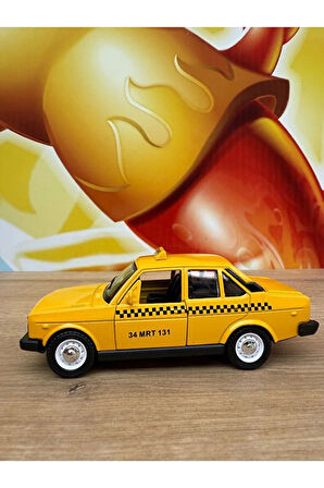 Murat 131 Taksi 1/36 Ölçek Çek Bırak Diecast Metal Model Oyuncak Araba Tofaş Taksi Murat 131