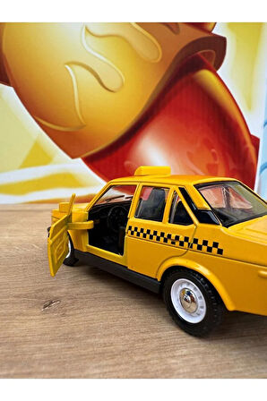 Murat 131 Taksi 1/36 Ölçek Çek Bırak Diecast Metal Model Oyuncak Araba Tofaş Taksi Murat 131