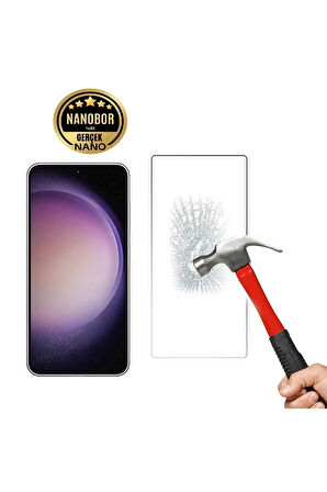 Samsung Galaxy S23 Plus Nano Ekran Koruyucu Kırılmaz Cam - Extra Şeffaf - Extra İnce