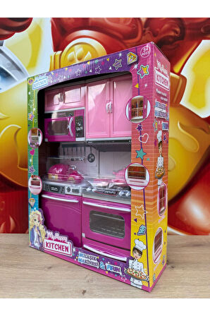 Oyuncak Aksesuarlı Fırın ve Bulaşık Makinesi 2'li Oyun Seti My Happy Kitchen Mutfak Setleri Evcilik