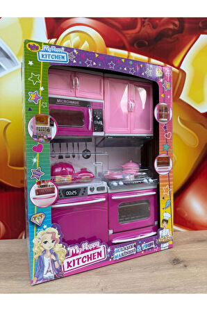 Oyuncak Aksesuarlı Fırın ve Bulaşık Makinesi 2'li Oyun Seti My Happy Kitchen Mutfak Setleri Evcilik