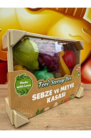 SEBZE MEYVE KASASI Meyve Sebzeler Oyuncak Meyve Sebze Armut Üzüm Muz Mısır Üzüm
