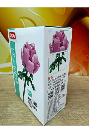 Botanicals Gül Çiçek Yapı Oyuncakları Hediyelik Çiçek Dekoratif Çiçek Yapım Seti Legosu 106 Parça