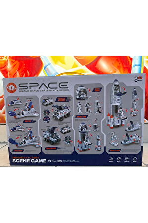 Uzay Araçlar Seti Uzay Mekiği + Uzay Aracı +Uzay Kapsülü Oyuncak Uzay Seti Uzay Mekiği Oyuncağı