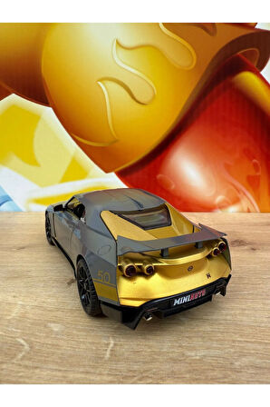 1:24 Nissan Skyline Ares GTR50 RS5 Diecast Araba Nıssan Gtr Metal Araba Model Nissan Skyline