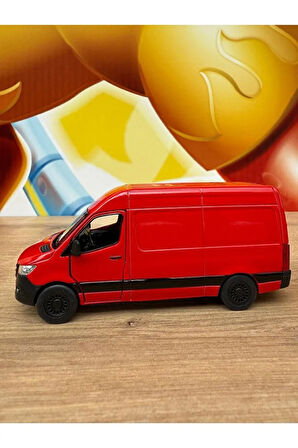 Mercedes-Benz Sprinter Kırmızı Araba Mercedes Diecast Kargo Arabası Minibüs 12CM