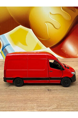 Mercedes-Benz Sprinter Kırmızı Araba Mercedes Diecast Kargo Arabası Minibüs 12CM