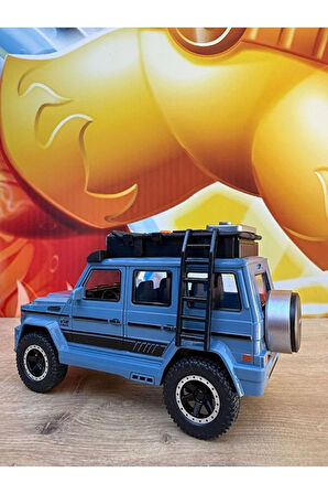 Mercedes G63 Müzikli Işıklı Lüks Jeep Açılan Kapılar Brabus Mercedes G63 Arazi Aracı Kırılmaz 17CM