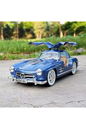 Mercedes-benz 300 Sl Mavi 1954 Model Klasik Araba 1/24 Ölçek Mercedes 300SL Mavi
