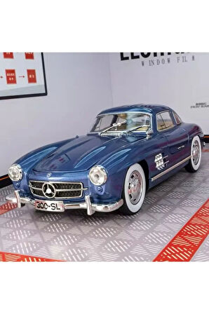 Mercedes-benz 300 Sl Mavi 1954 Model Klasik Araba 1/24 Ölçek Mercedes 300SL Mavi