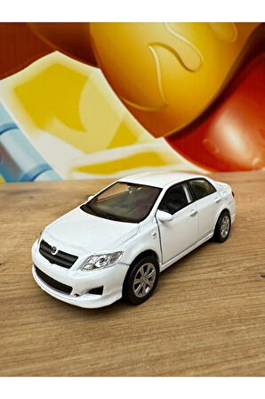 Welly Toyota Corolla 1/36 Ölçek 12cm Diecast Model Araba 2009 Model Toyota Corolla Beyaz Araba