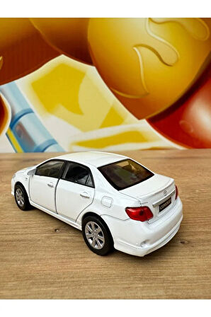 Welly Toyota Corolla 1/36 Ölçek 12cm Diecast Model Araba 2009 Model Toyota Corolla Beyaz Araba