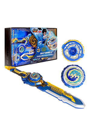 Infinity Nado Split Serisi - Kutsal Kalkan Çift Ejderha Infinity Nado Işıklı Beyblade Kılıç
