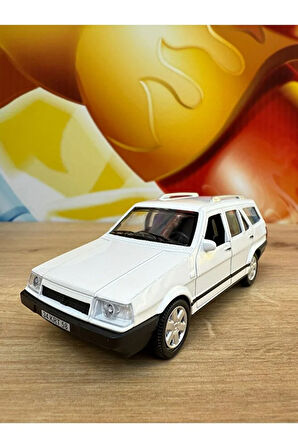 Tofaş Kartal SLX Metal Oyuncak Araba Tofaş Kartal Diecast Oyuncak Araba Beyaz Sesli Işıklı Açılan