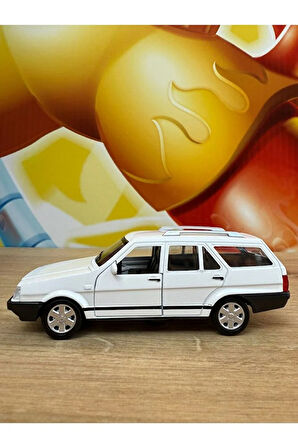 Tofaş Kartal SLX Metal Oyuncak Araba Tofaş Kartal Diecast Oyuncak Araba Beyaz Sesli Işıklı Açılan