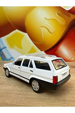 Tofaş Kartal SLX Metal Oyuncak Araba Tofaş Kartal Diecast Oyuncak Araba Beyaz Sesli Işıklı Açılan