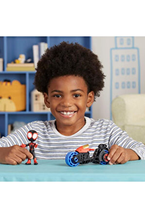 Spidey And His Amazing Friends Mıles Morales F7460 Oyuncak Spidey Figür Ve Motoru
