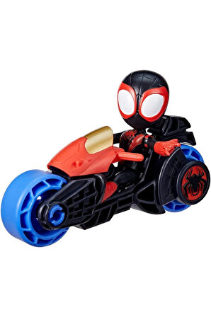 Spidey And His Amazing Friends Mıles Morales F7460 Oyuncak Spidey Figür Ve Motoru