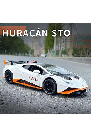 1:24 Lamborghini Huracan STO Diecast Model Araba Açılan Kapılar Lamborghini Model Araba