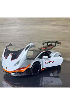 1:24 Lamborghini Huracan STO Diecast Model Araba Açılan Kapılar Lamborghini Model Araba