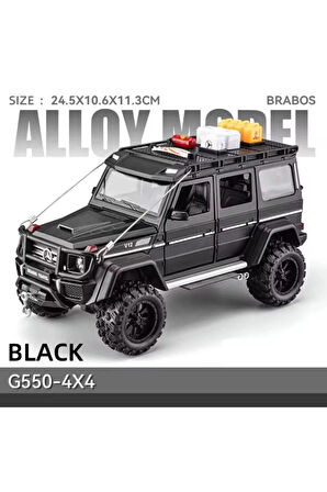 Mercedes Benz Brabus  G550 Travel V12 Model Jip 1:24 Mercedes Brabus Jip Diecast Araba Sesli Işıklı