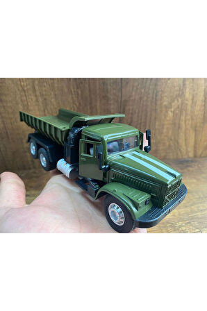 ASKERİ METAL KAMYON DAMPERLİ DİECAST KAMYON ASKERİ KAPILARI AÇILIR ÇEKBIRAK