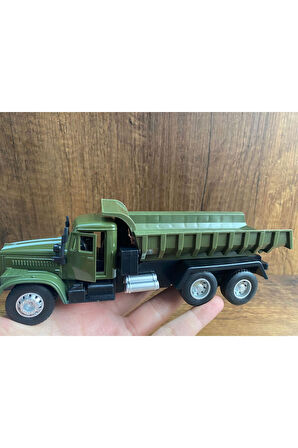 ASKERİ METAL KAMYON DAMPERLİ DİECAST KAMYON ASKERİ KAPILARI AÇILIR ÇEKBIRAK