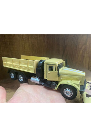 ASKERİ KAMYON KREM OYUNCAK DİECAST KAMYON KAPILARI AÇILIR ÇEKBIRAK ASKER TAŞIYAN KAMYON