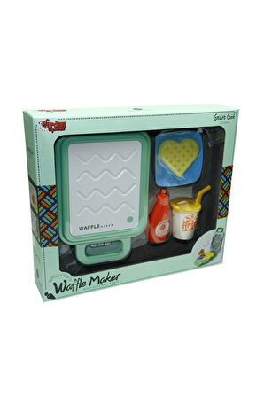 Waffle Makinesi Seti Oyuncak Mutfak Seti Evcilik Oyun seti Oyuncak Waffle Makinesi