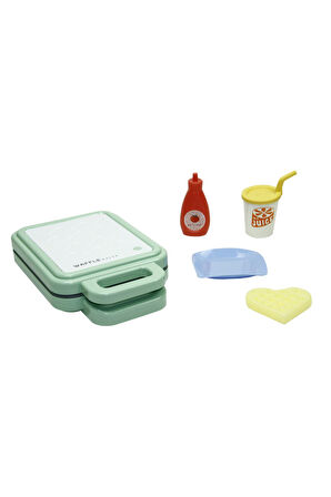 Waffle Makinesi Seti Oyuncak Mutfak Seti Evcilik Oyun seti Oyuncak Waffle Makinesi