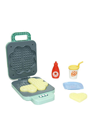 Waffle Makinesi Seti Oyuncak Mutfak Seti Evcilik Oyun seti Oyuncak Waffle Makinesi
