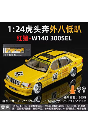 Mercedes Benz S320L Diecast Model Araba Mercedes Benz W140 300SEL Modifiyeli