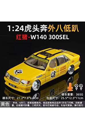 Mercedes Benz S320L Diecast Model Araba Mercedes Benz W140 300SEL Modifiyeli